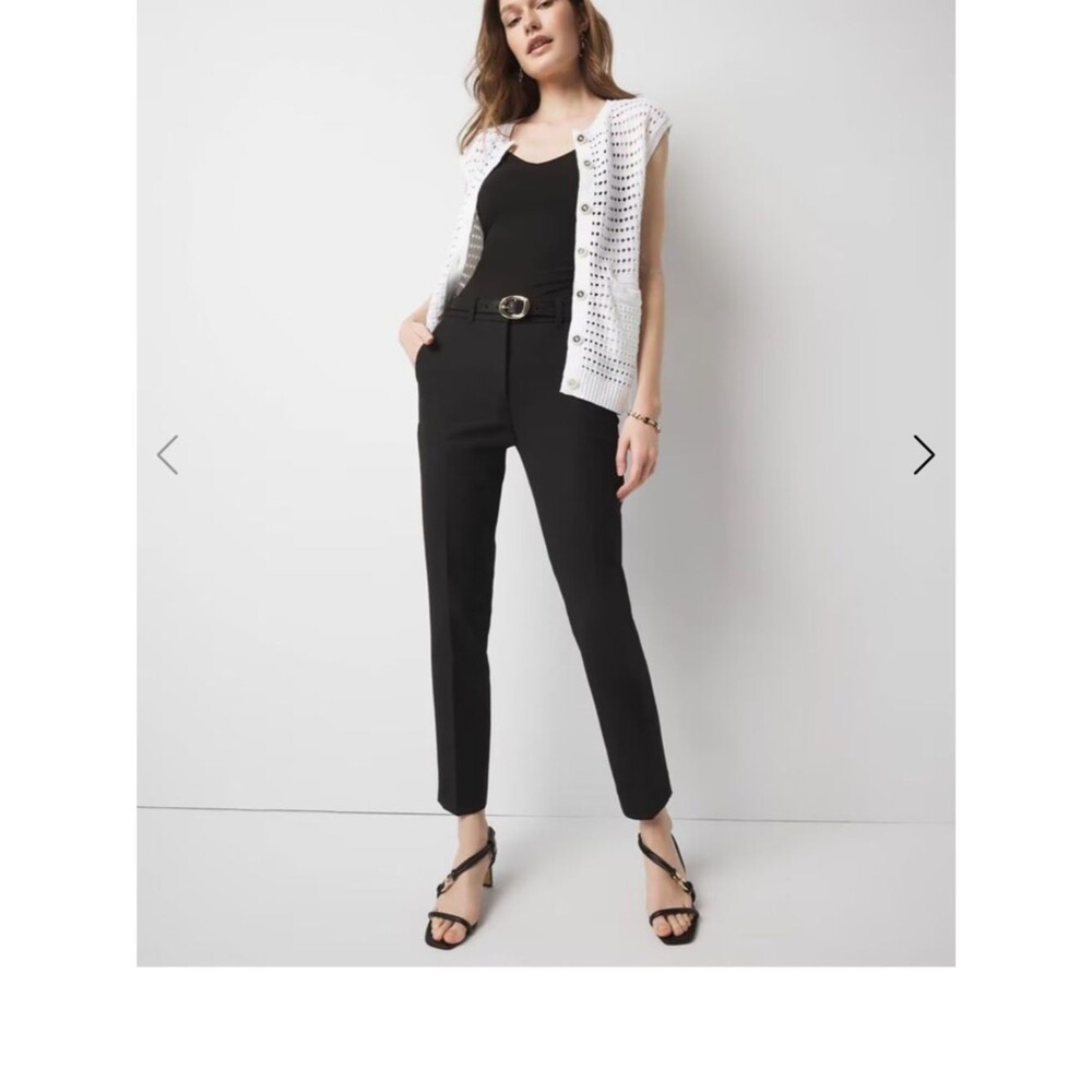 W-55 WHBM Classic Black Slim Dress Pants